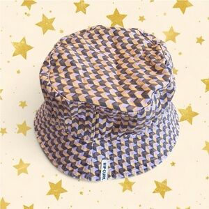 Rip Curl Gingham Bucket Hat - Purple and Gold